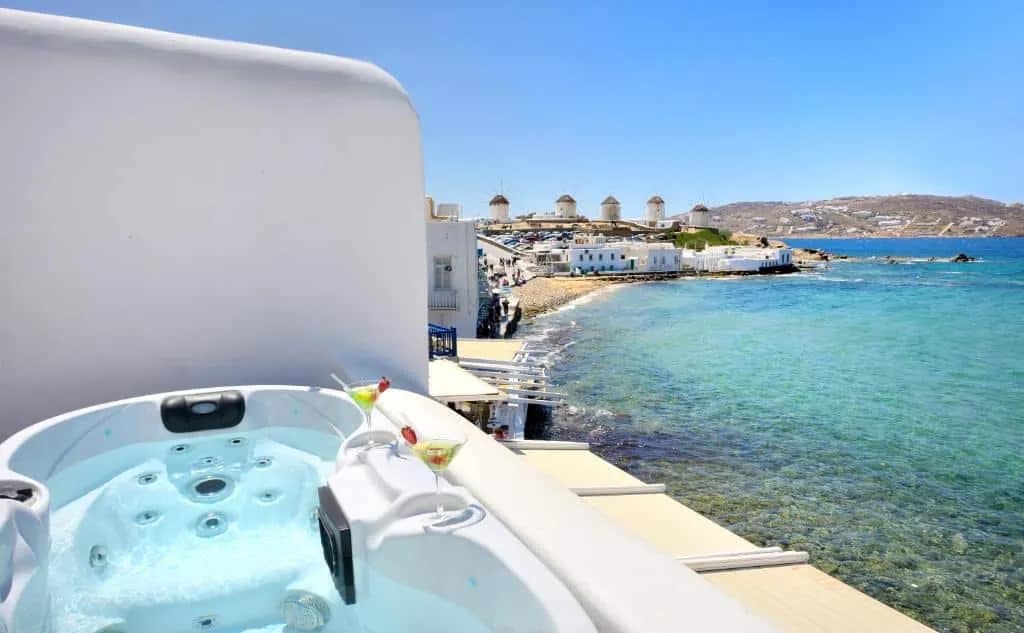 Little Venice waterfront, Mykonos Town