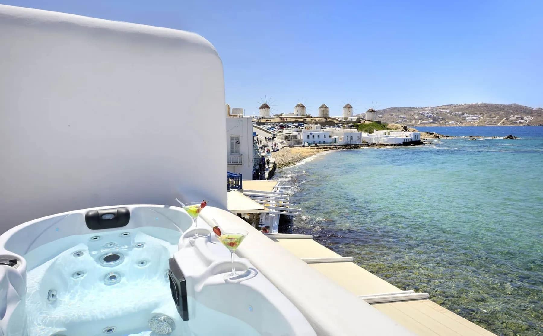 Little Venice Sea View Suite with Outdoor Jacuzzi at Little Venice Suites, Little Venice, Mykonos